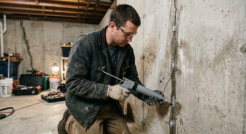 Basement Crack Repair in Florham Park, NJ