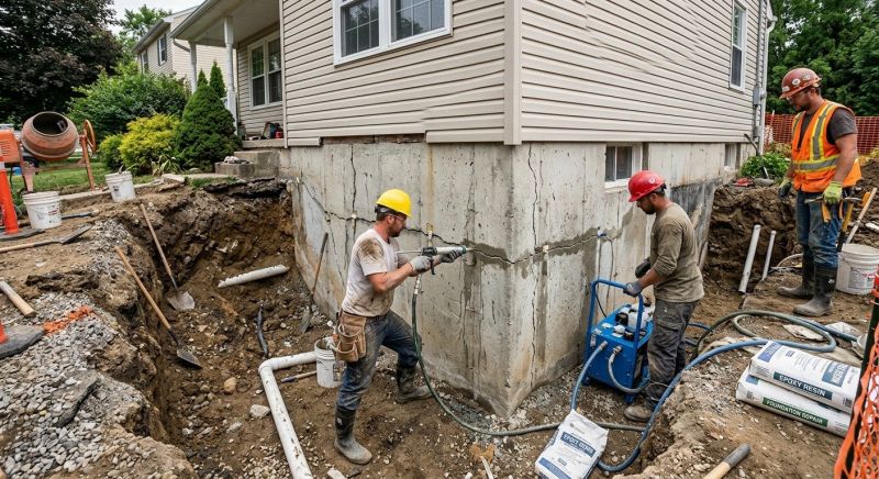 Cracked Foundation Repair in Clark, NJ