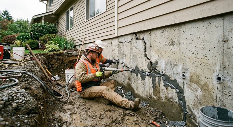 Cracked Foundation Repair in Hudson County, NJ