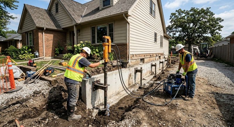 Foundation Stabilizing in Florham Park, NJ