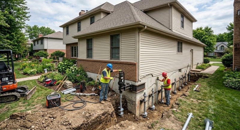 Helical Piers Installation in Florham Park, NJ
