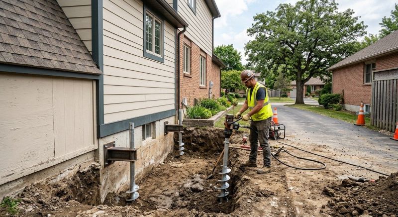 Helical Piers Installation in Florham Park, NJ