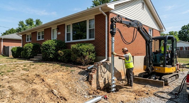 Helical Pile Installation in Florham Park, NJ