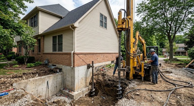 Helical Pile Installation in Florham Park, NJ