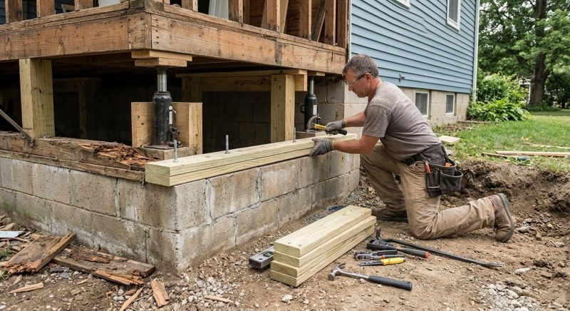 House Foundation Repair in Carteret, NJ