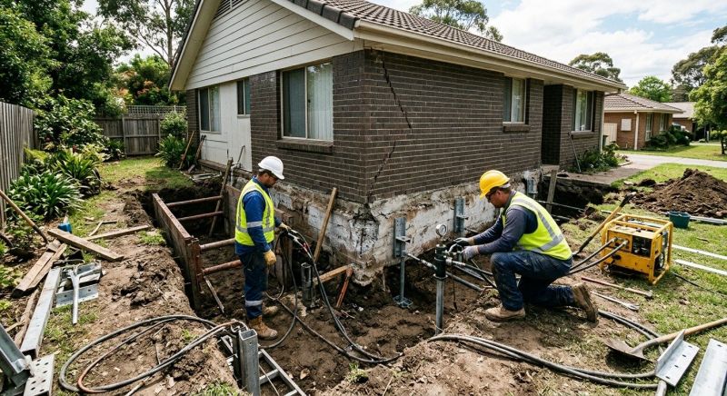 House Foundation Repair in Warren, NJ