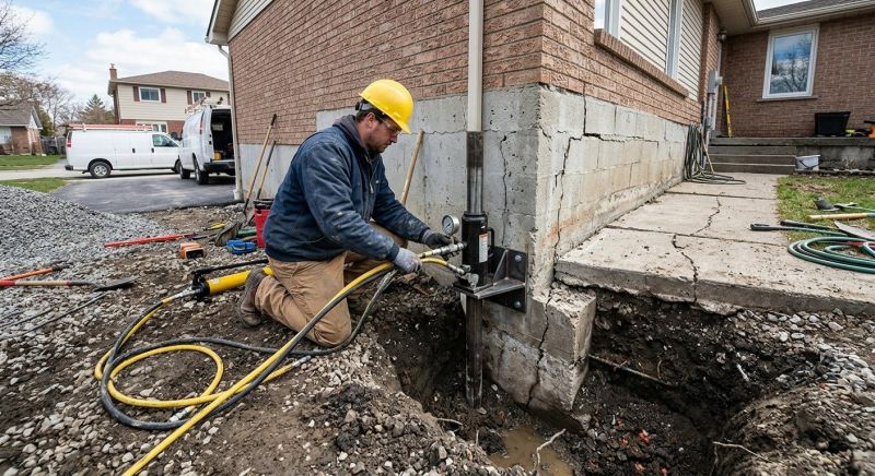 Sinking Foundation Repair in Bridgewater, NJ