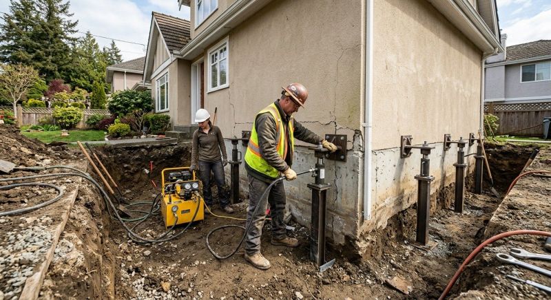 Sinking Foundation Repair in Cranford, NJ