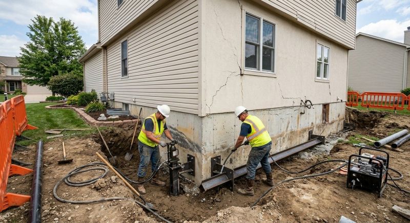 Sinking Foundation Repair in Dumont, NJ
