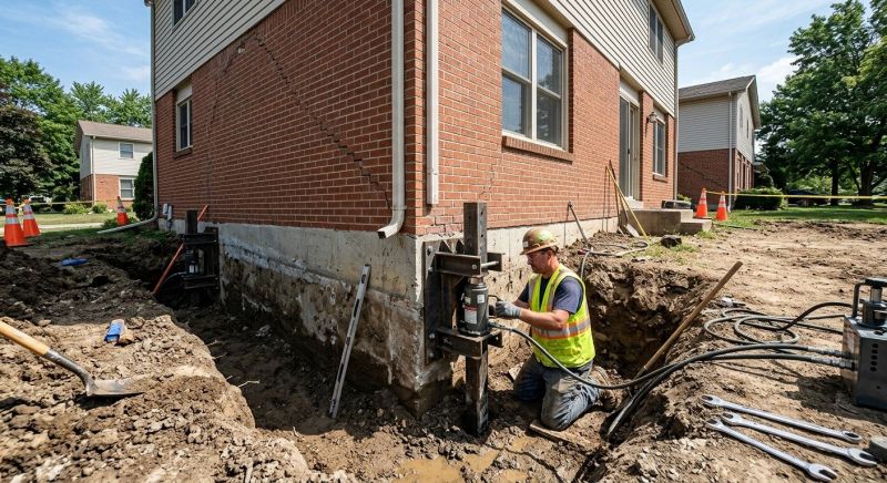 Sinking Foundation Repair in Hillside, NJ